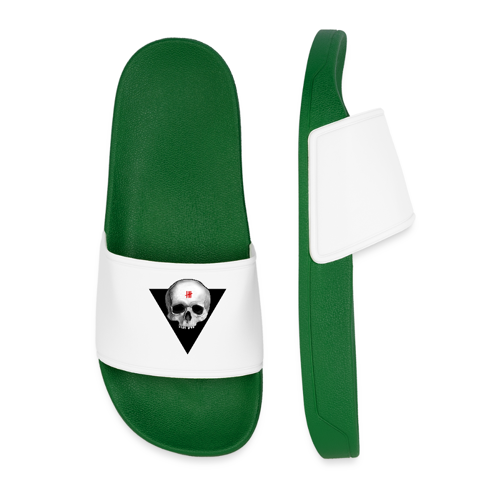 SKULL Men Sliders - dark green