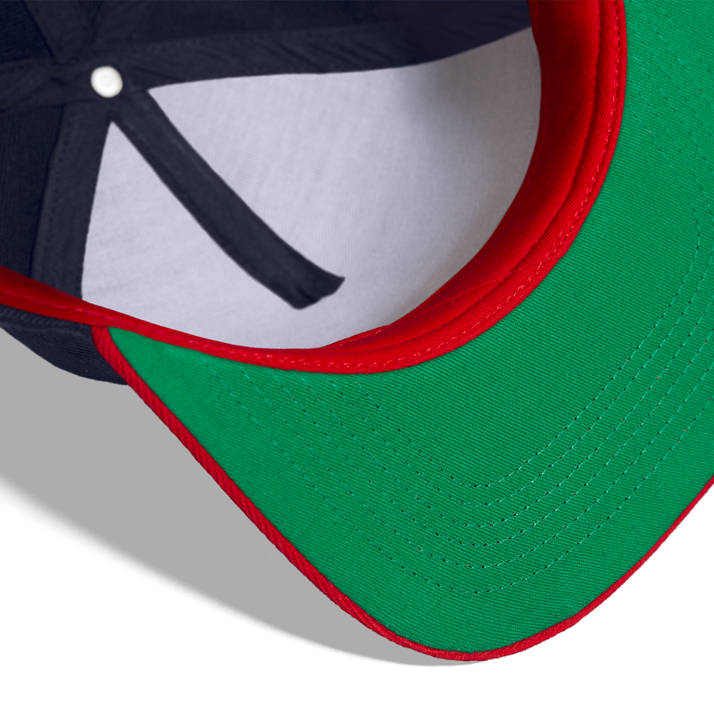 Snapback Cap - COUNT.YOUR.LIFE - Navy/Rot
