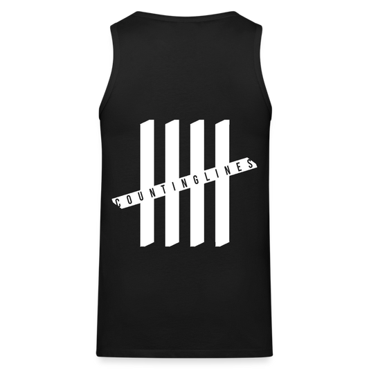 Tank Top - COUNTINGLINES Vertical - Schwarz