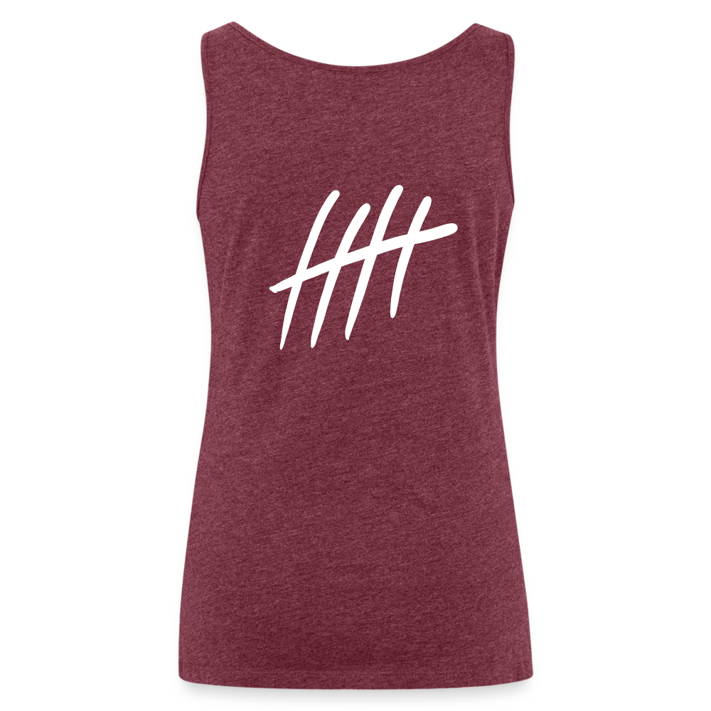 Women’s Tank Top - COUNTINGLINES - Bordeauxrot meliert