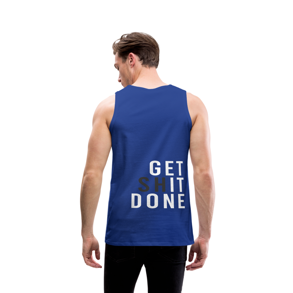 Tank Top - GET S*IT DONE - Königsblau