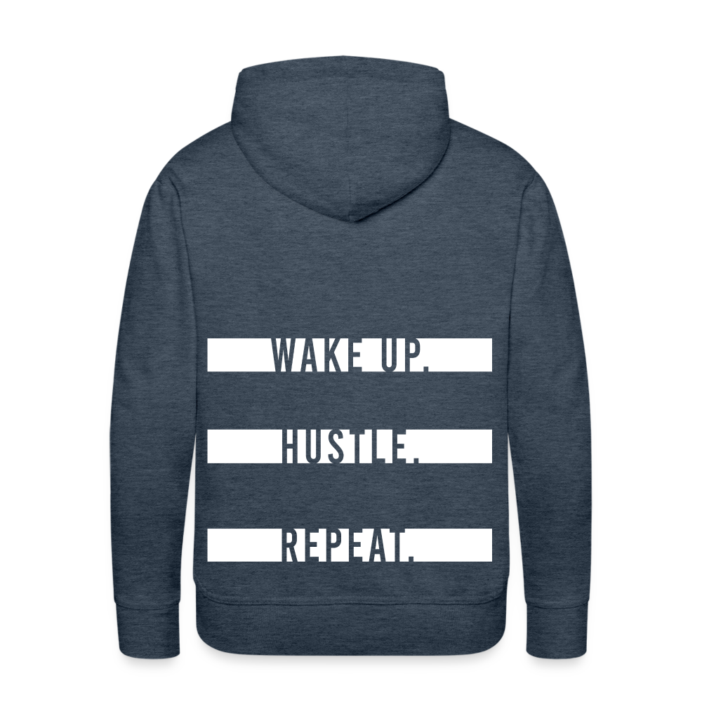 WAKE UP. HUSTLE. REPEAT. - Jeansblau