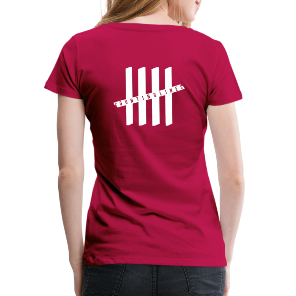 COUNTINGLINES Vertical - dark pink