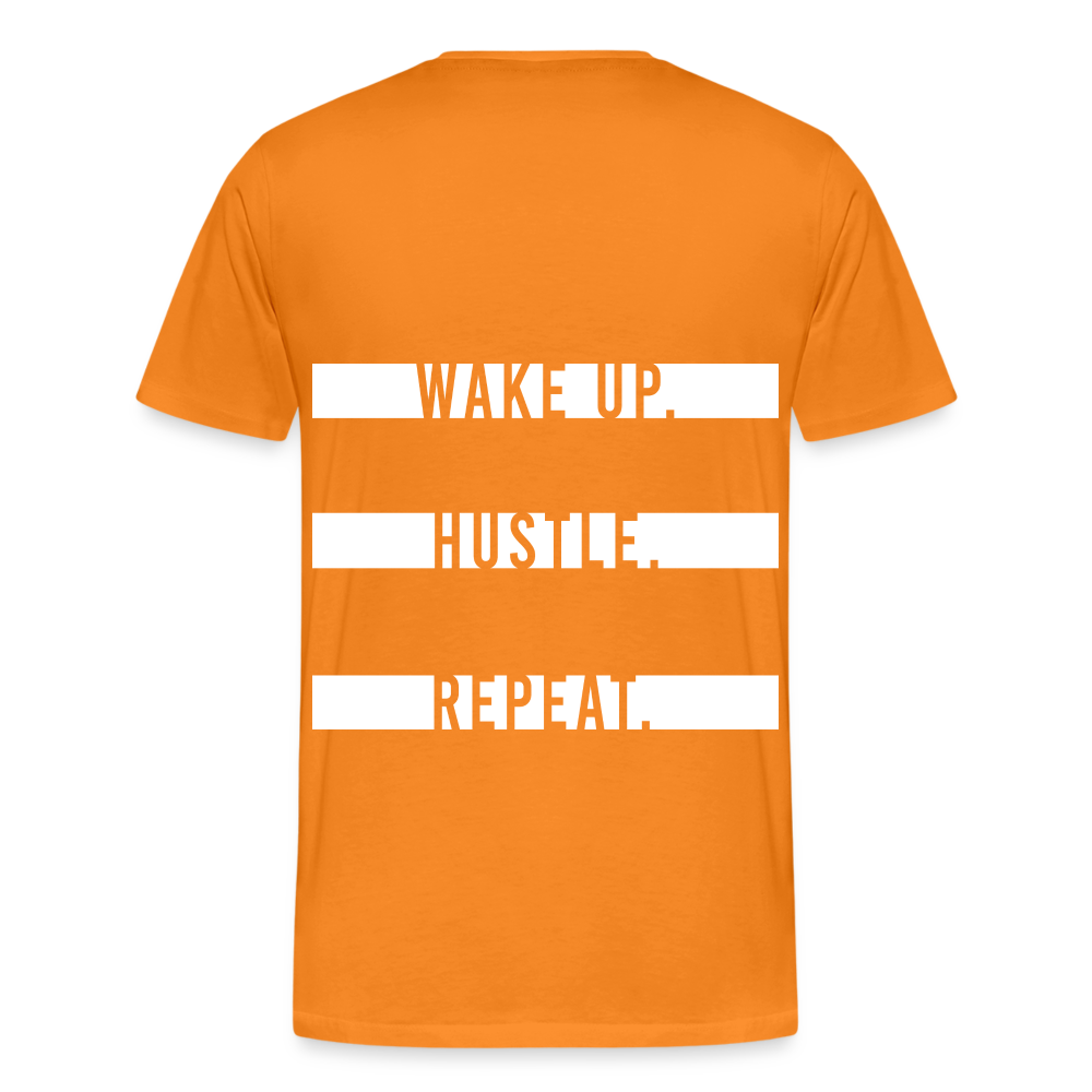 WAKE UP. HUSTLE. REPEAT. - Orange