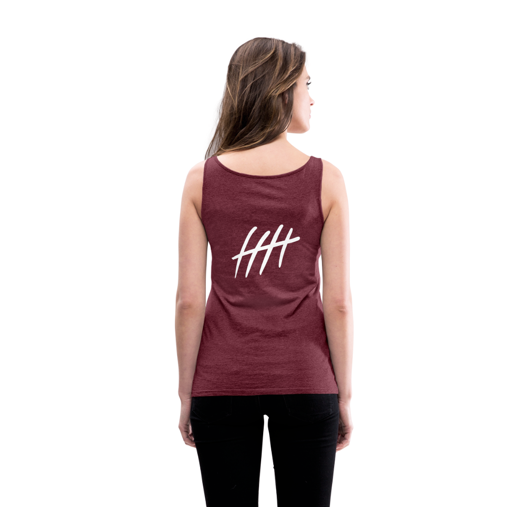 Women’s Tank Top - COUNTINGLINES - Bordeauxrot meliert