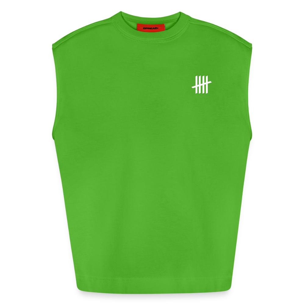 Oversized Organic Tank - COUNTINGLINES - Apple Neon