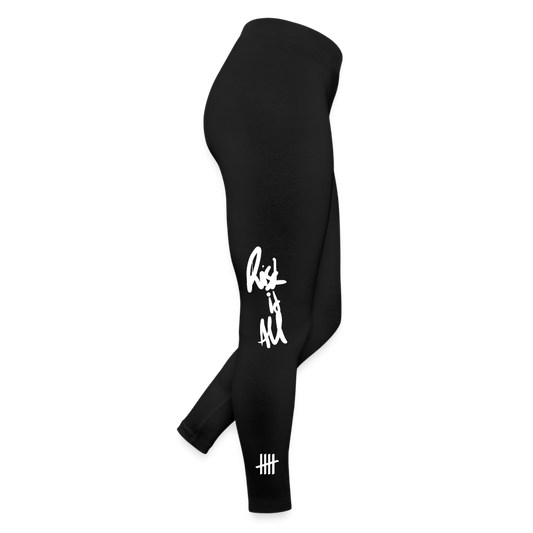 Risk it ALL Jersey Leggings - black