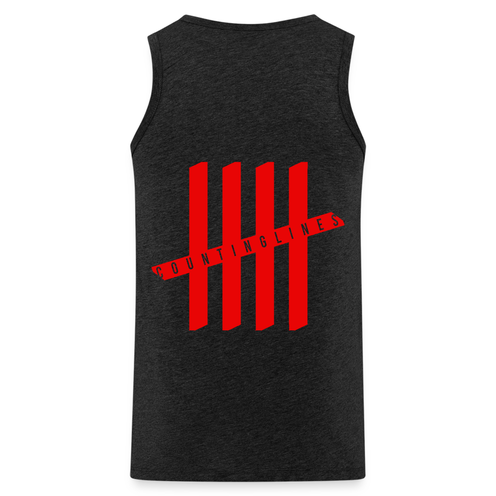 Tank Top - COUNTINGLINES Vertical - Anthrazit
