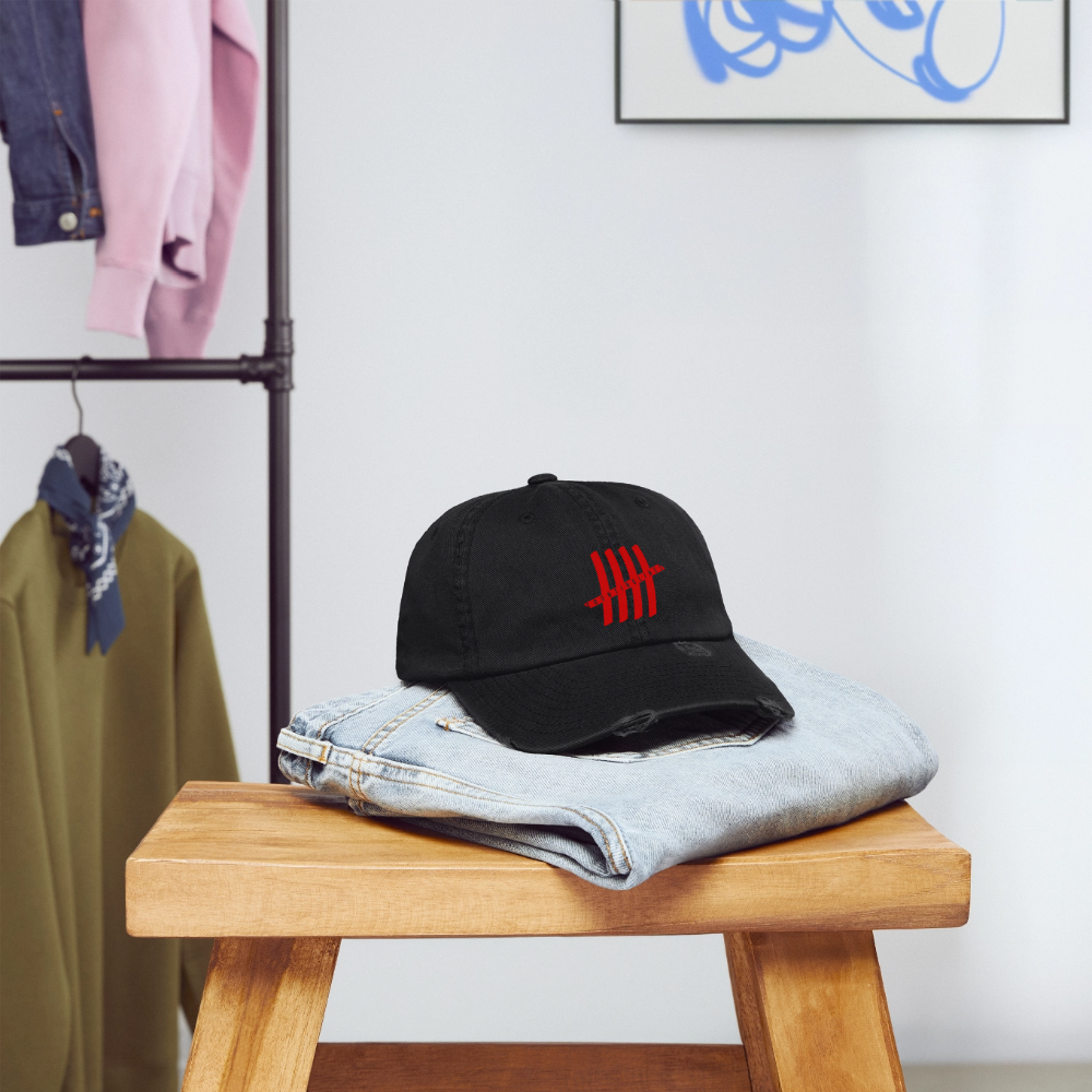 COUNTINGLINES Destroyed Cap - black
