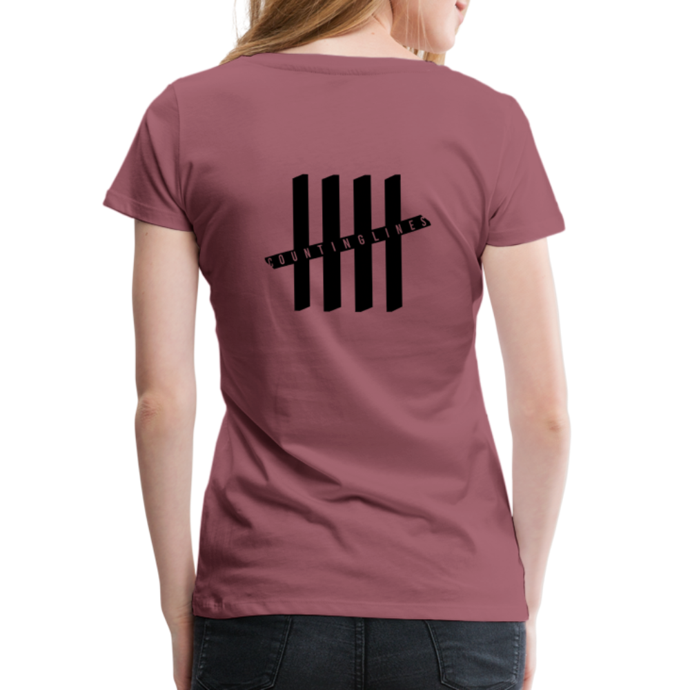 COUNTINGLINES Vertical - mauve