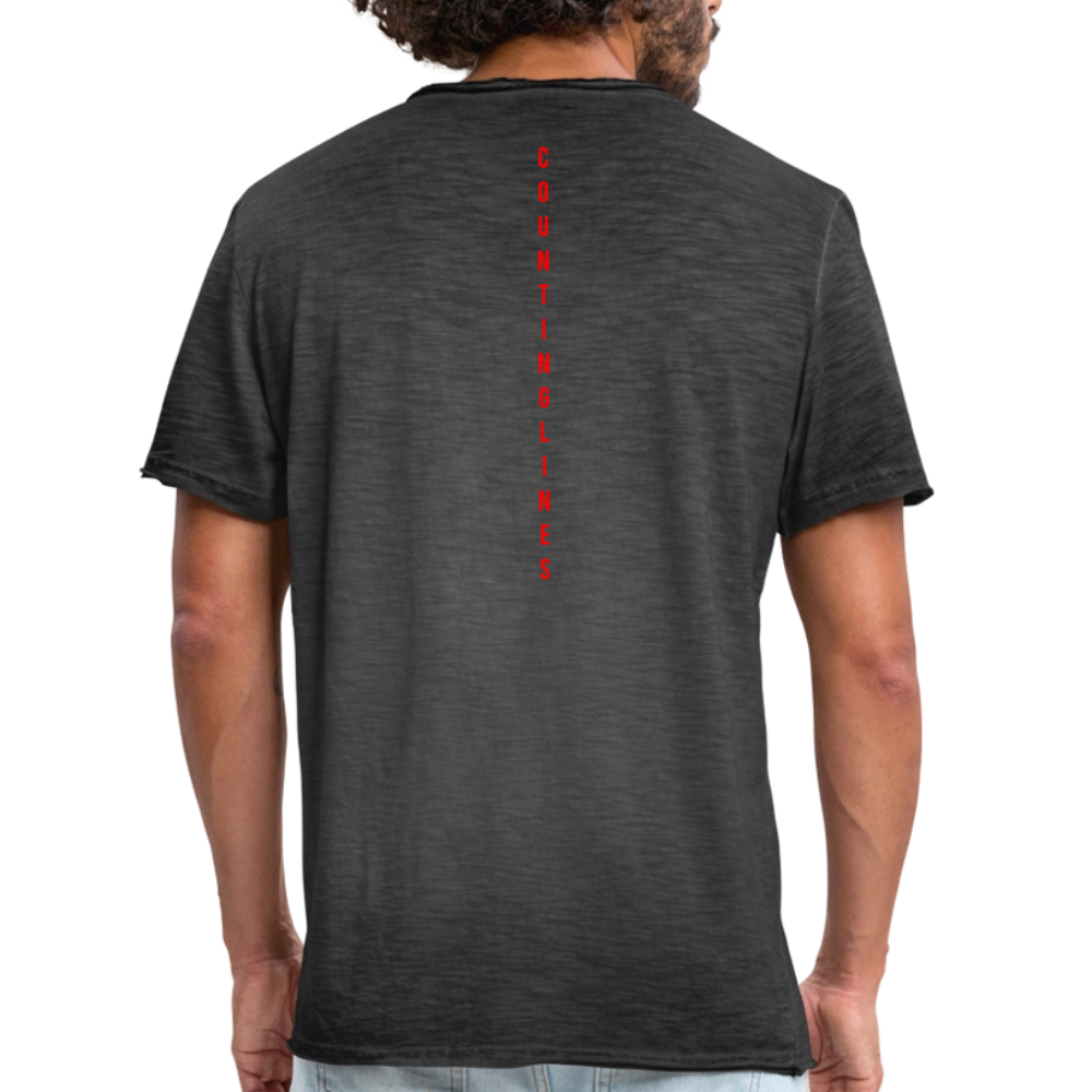 COUNTINGLINES Vintage T-Shirt - washed black