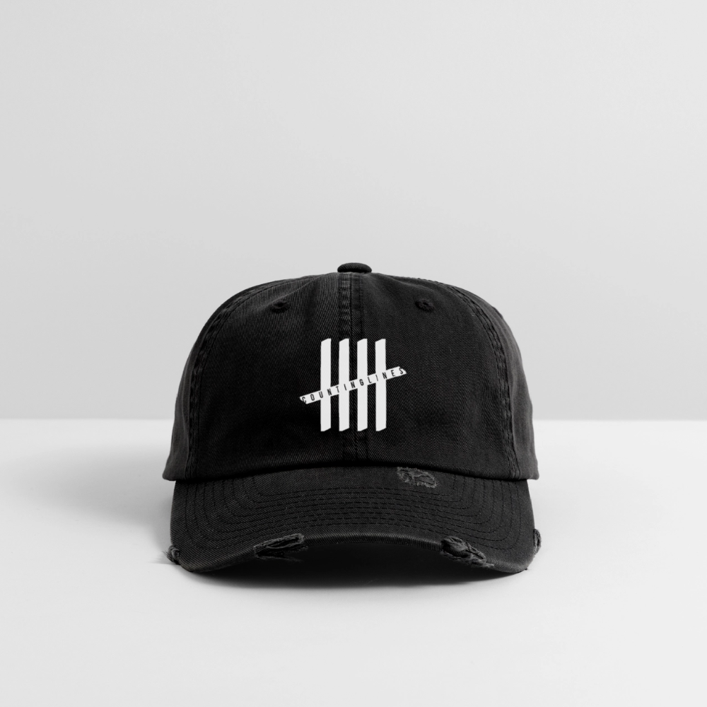 COUNTINGLINES Destroyed Cap - black