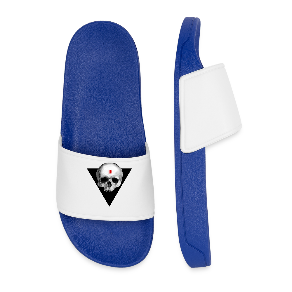 SKULL Men Sliders - royal blue