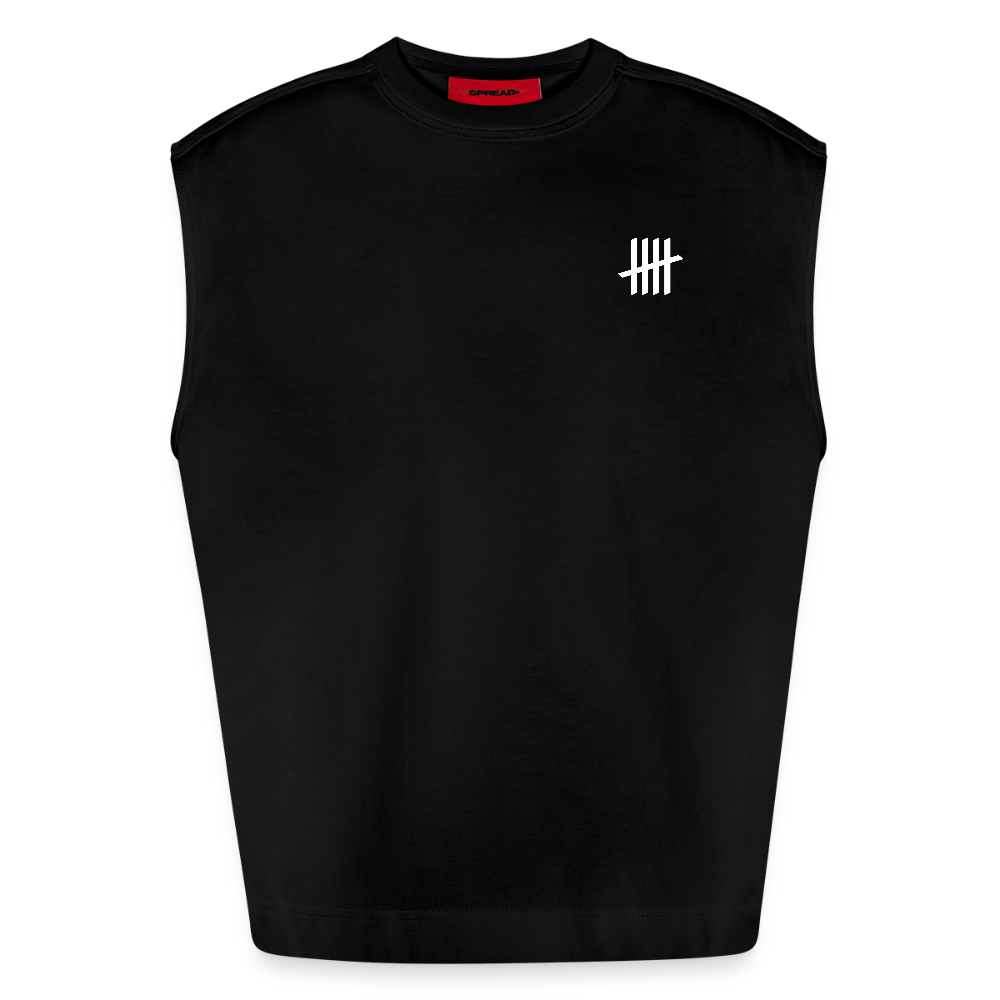 Oversized Tank Top - ...to be continued - SOLID BLACK