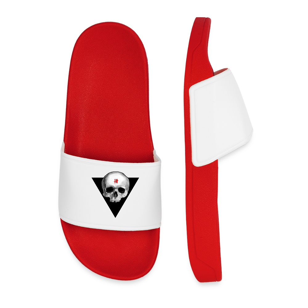 SKULL Men Sliders - red