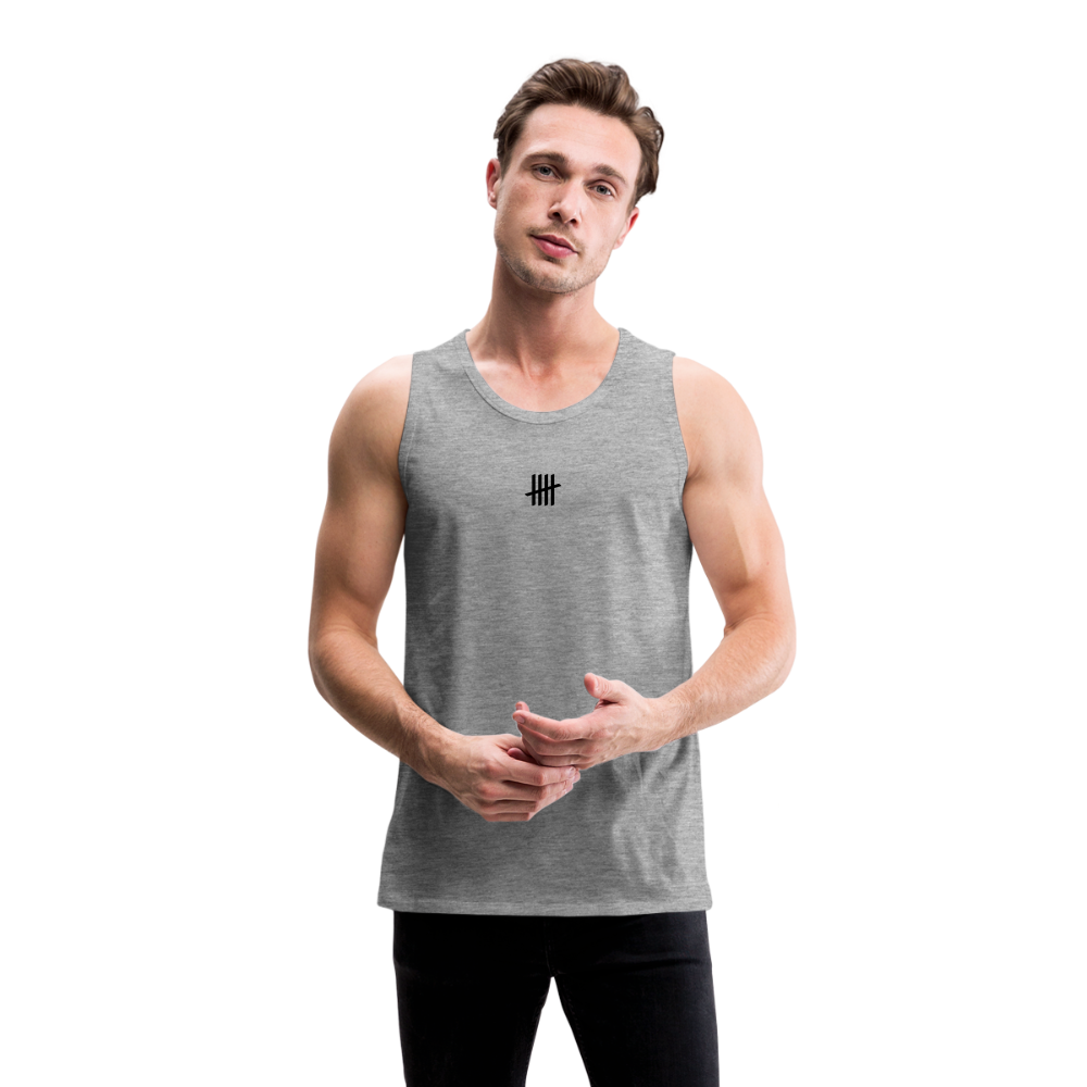 Tank Top - COUNTINGLINES Vertical - Grau meliert