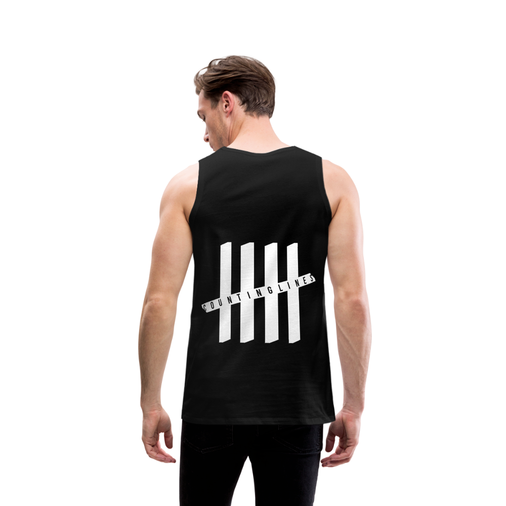 Tank Top - COUNTINGLINES Vertical - Schwarz