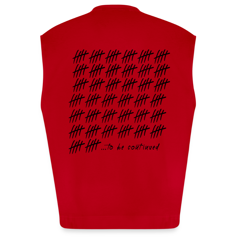 Oversized Tank Top - ...to be continued - red