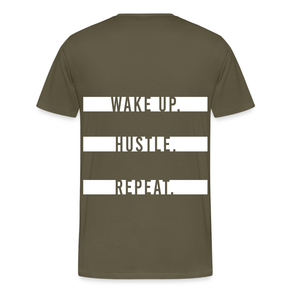 WAKE UP. HUSTLE. REPEAT. - Khaki