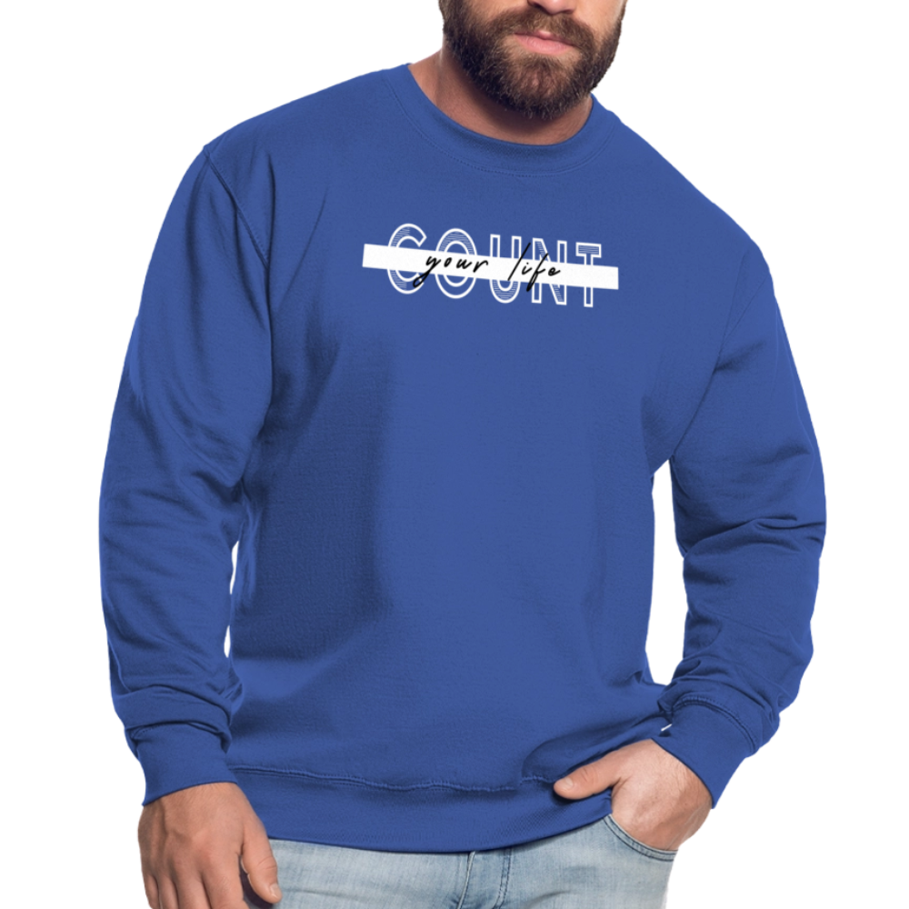 COUNT.YOUR.LIFE Sweatshirt - royal blue