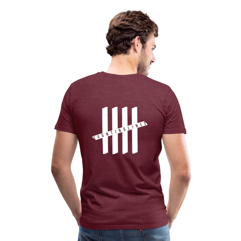 COUNTINGLINES Vertical - heather burgundy