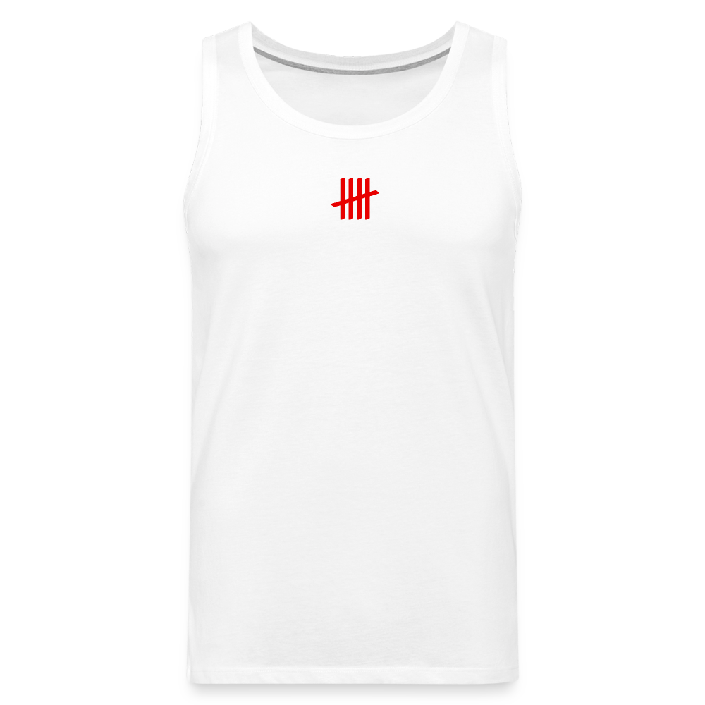 Tank Top - COUNTINGLINES Vertical - Weiß