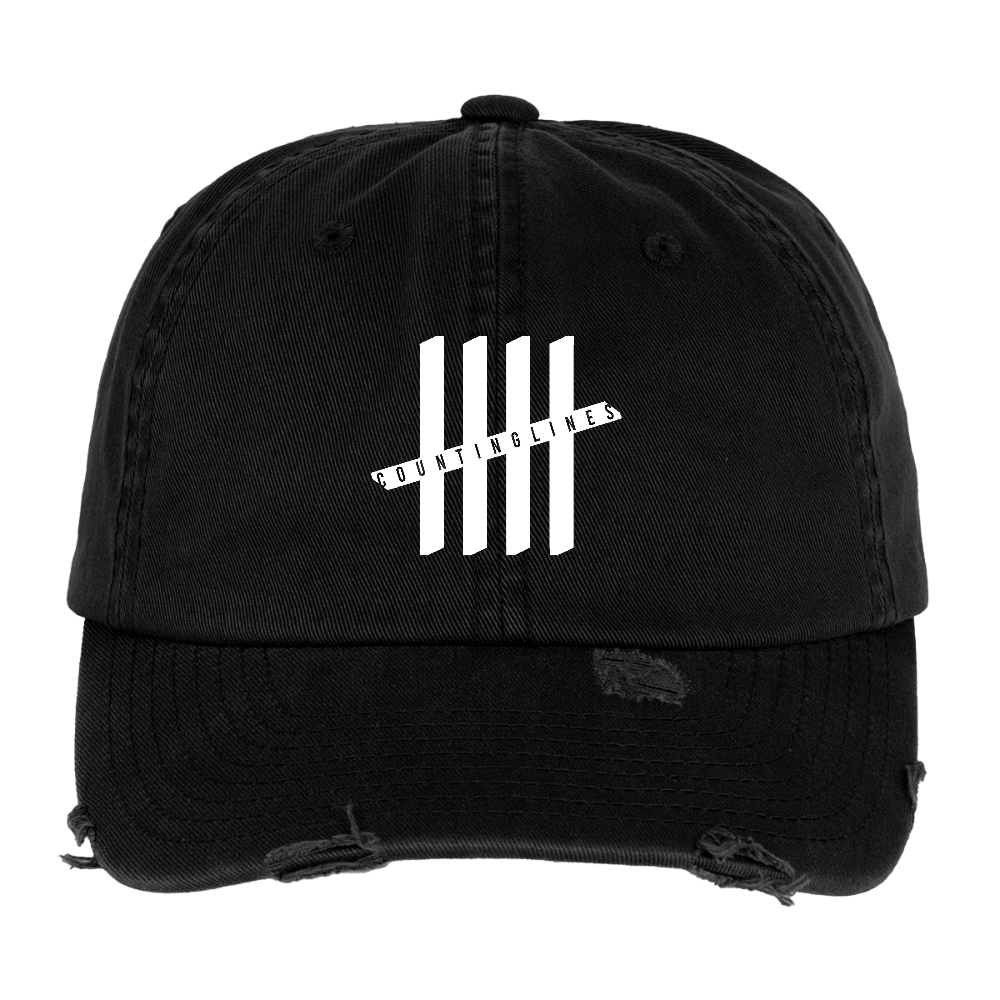 COUNTINGLINES Destroyed Cap - black