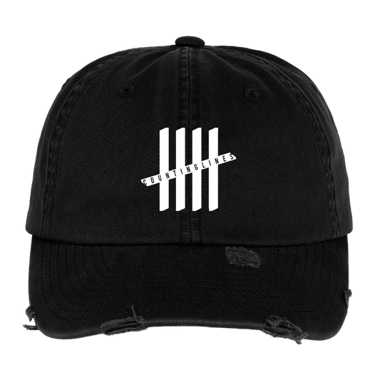 COUNTINGLINES Destroyed Cap - black