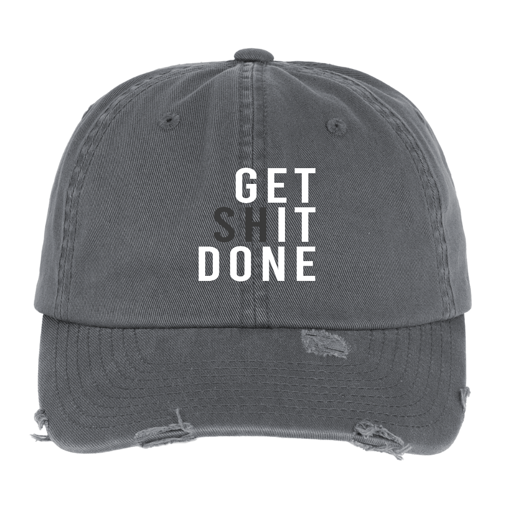 GETITDONE Destroyed Cap - dark grey