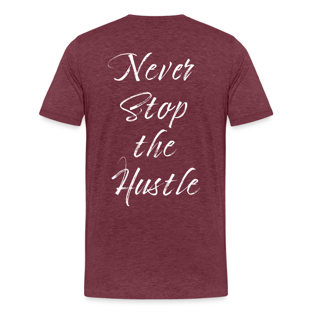 NEVER STOP I - Bordeauxrot meliert