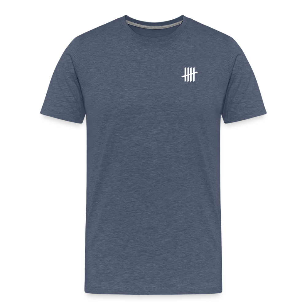 WAKE UP. HUSTLE. REPEAT. - Blau meliert