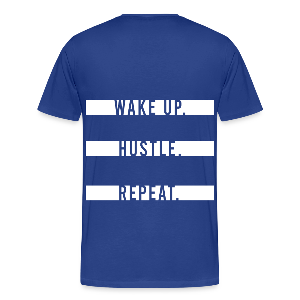 WAKE UP. HUSTLE. REPEAT. - Königsblau