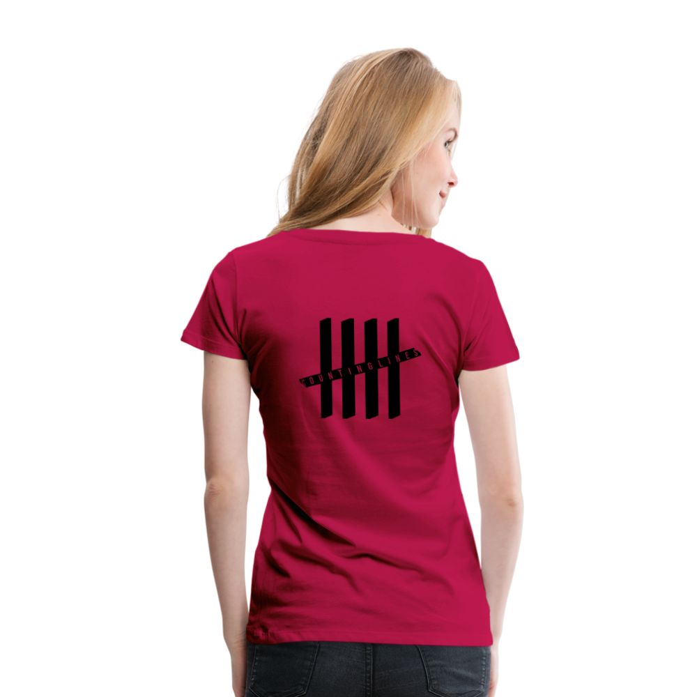 COUNTINGLINES Vertical - dark pink
