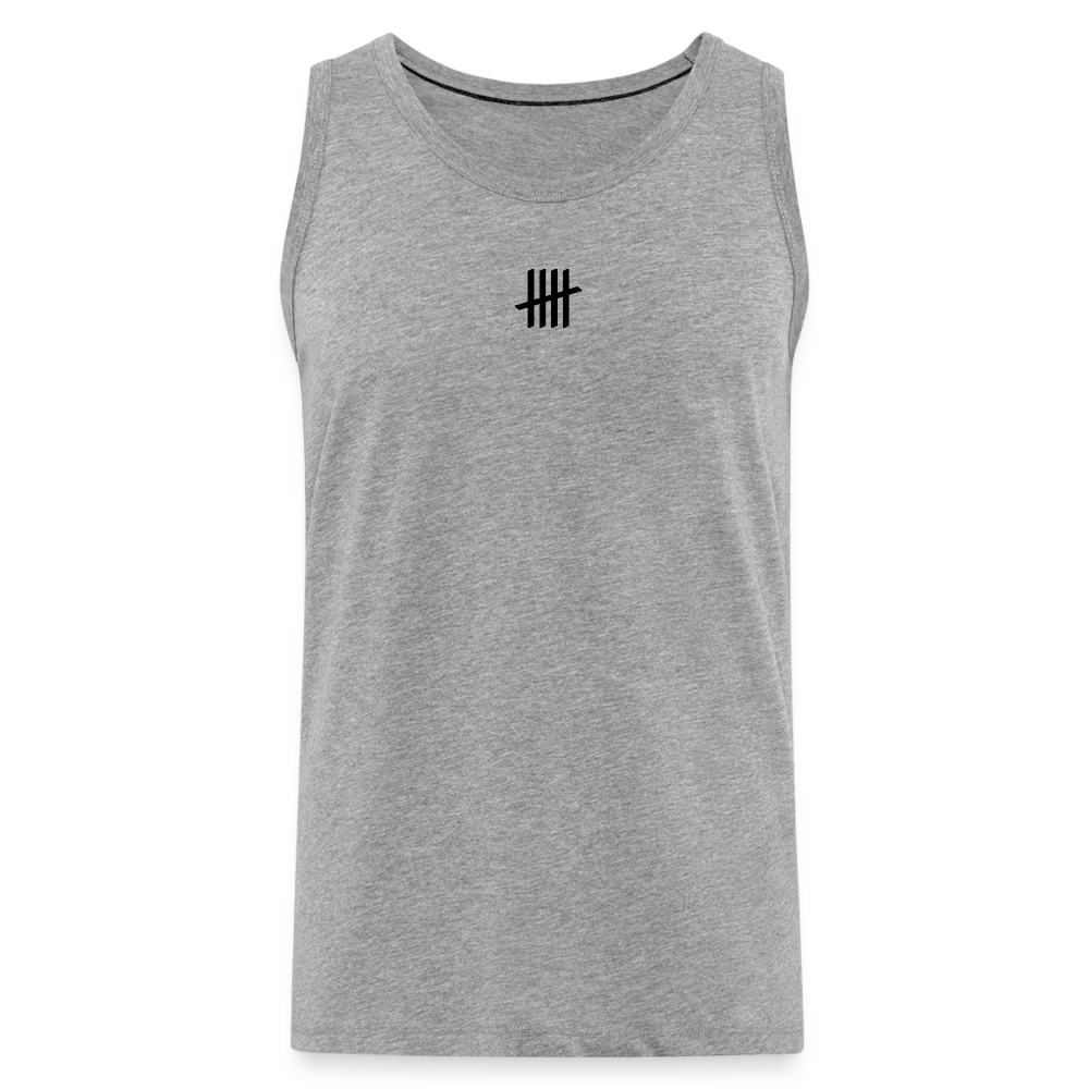 Tank Top - COUNTINGLINES Vertical - Grau meliert