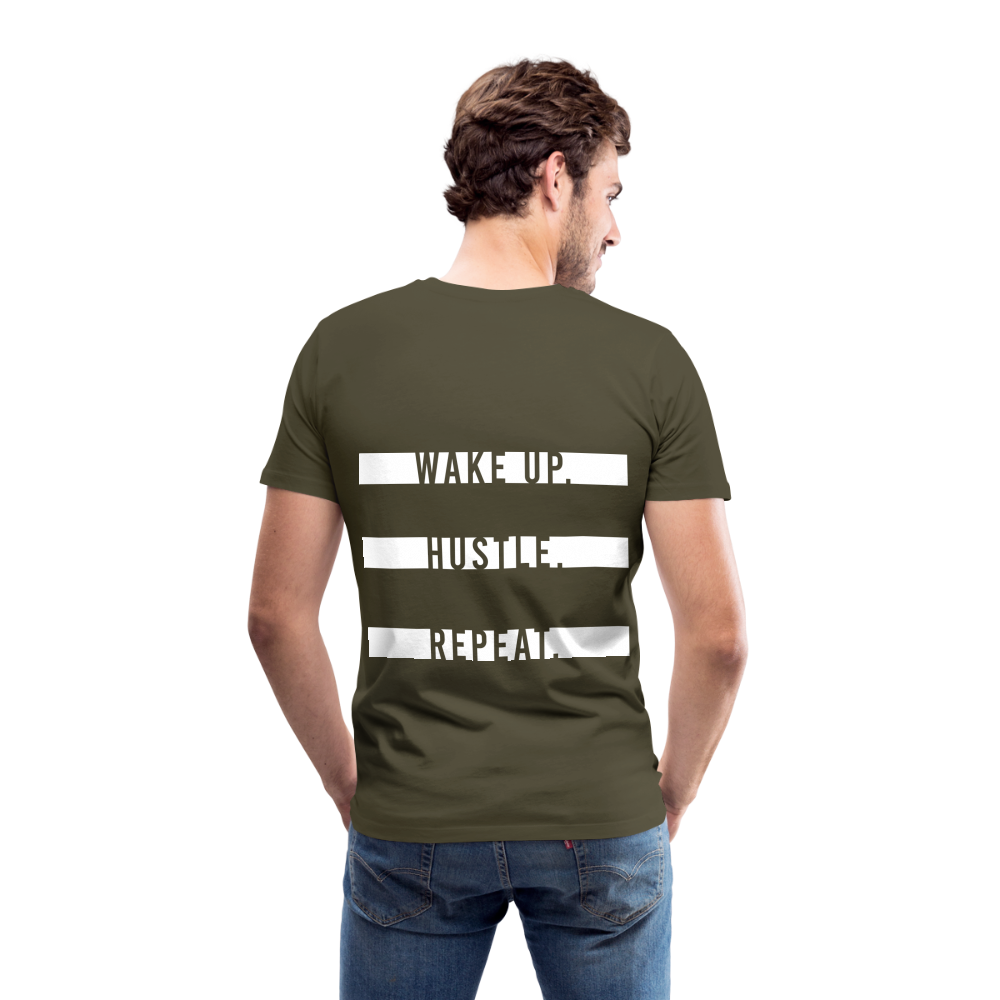 WAKE UP. HUSTLE. REPEAT. - Khaki