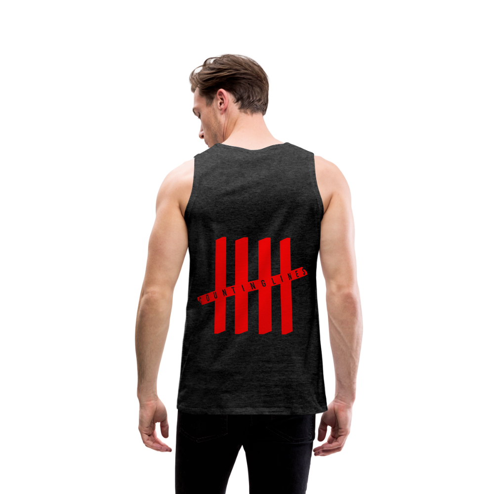 Tank Top - COUNTINGLINES Vertical - Anthrazit