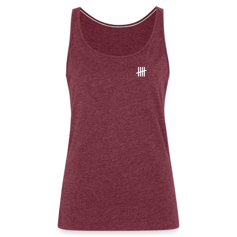 Women’s Tank Top - COUNTINGLINES - Bordeauxrot meliert