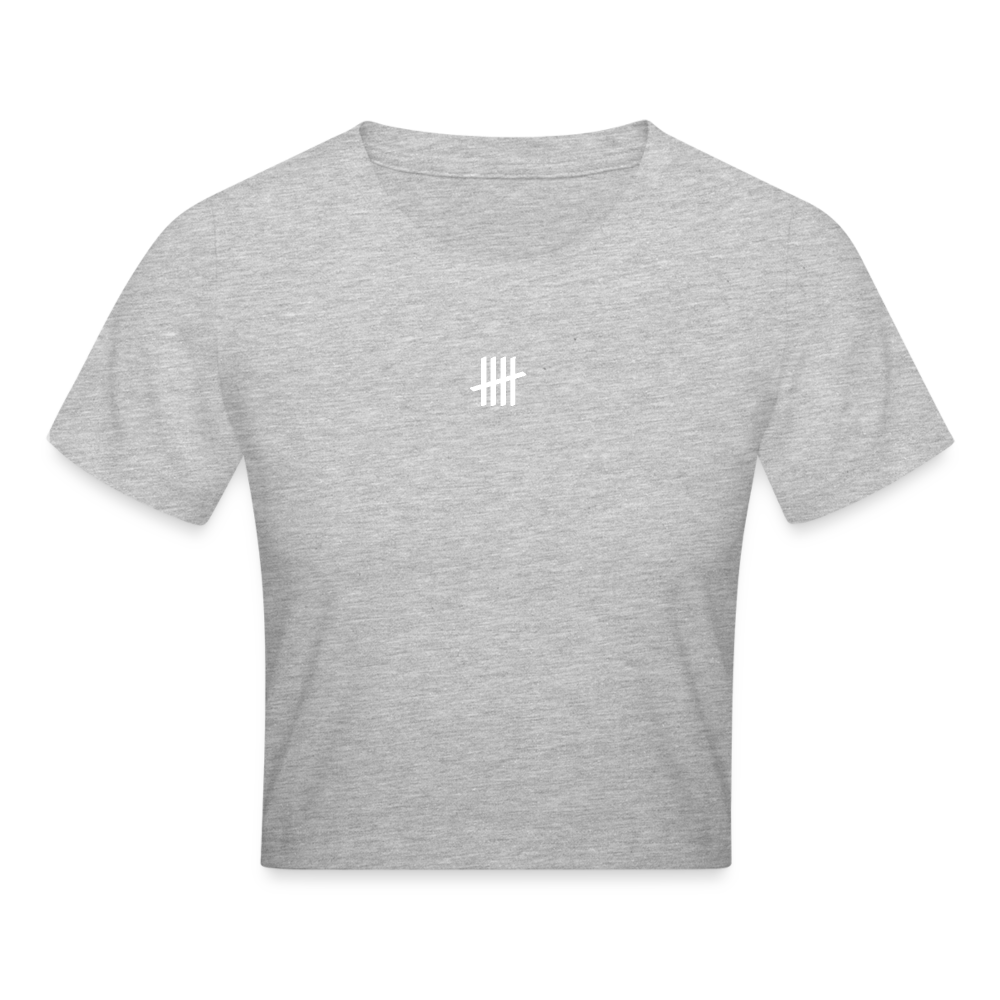 Cropped LINES - heather grey