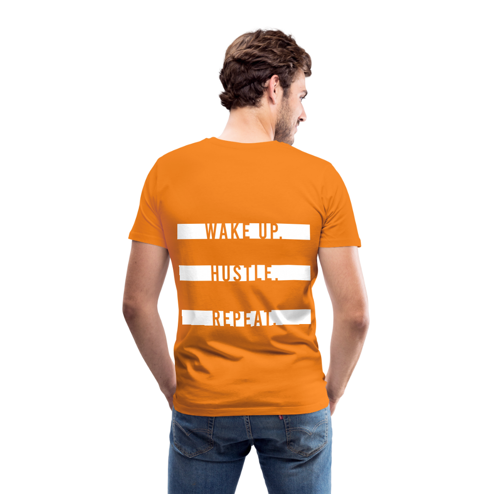 WAKE UP. HUSTLE. REPEAT. - Orange