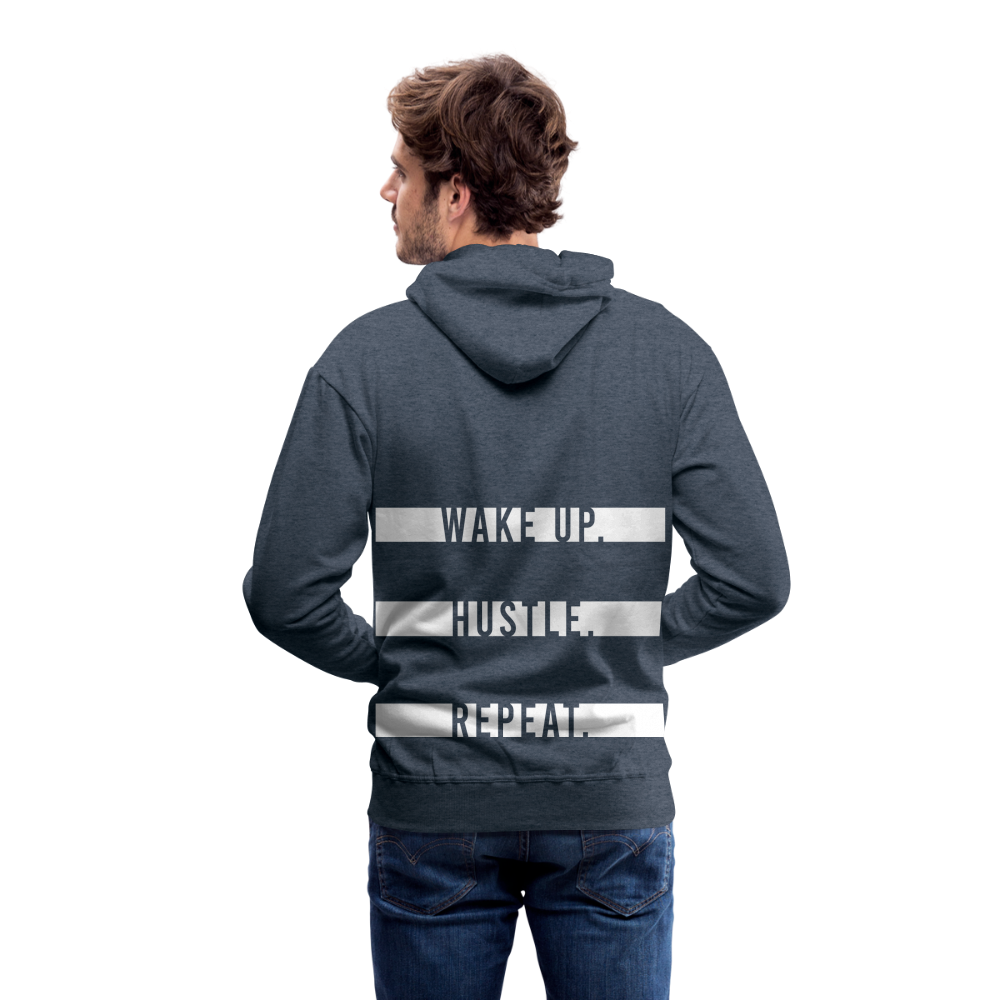 WAKE UP. HUSTLE. REPEAT. - Jeansblau