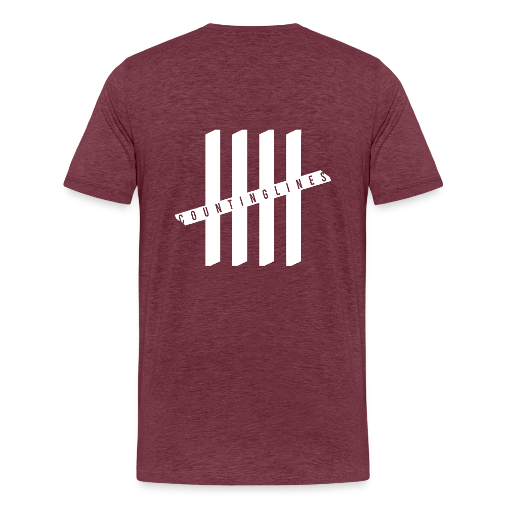 COUNTINGLINES Vertical - heather burgundy