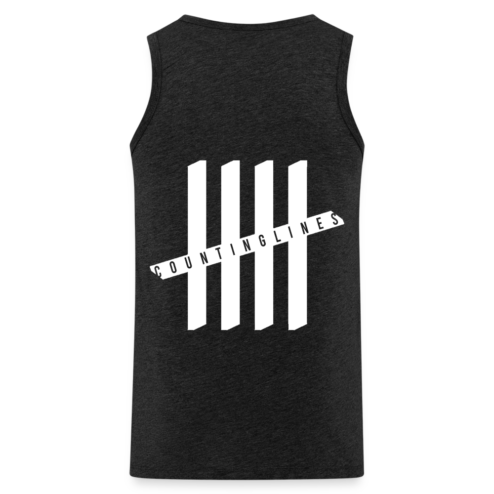 Tank Top - COUNTINGLINES Vertical - Anthrazit