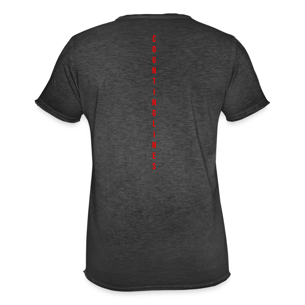 COUNTINGLINES Vintage T-Shirt - washed black