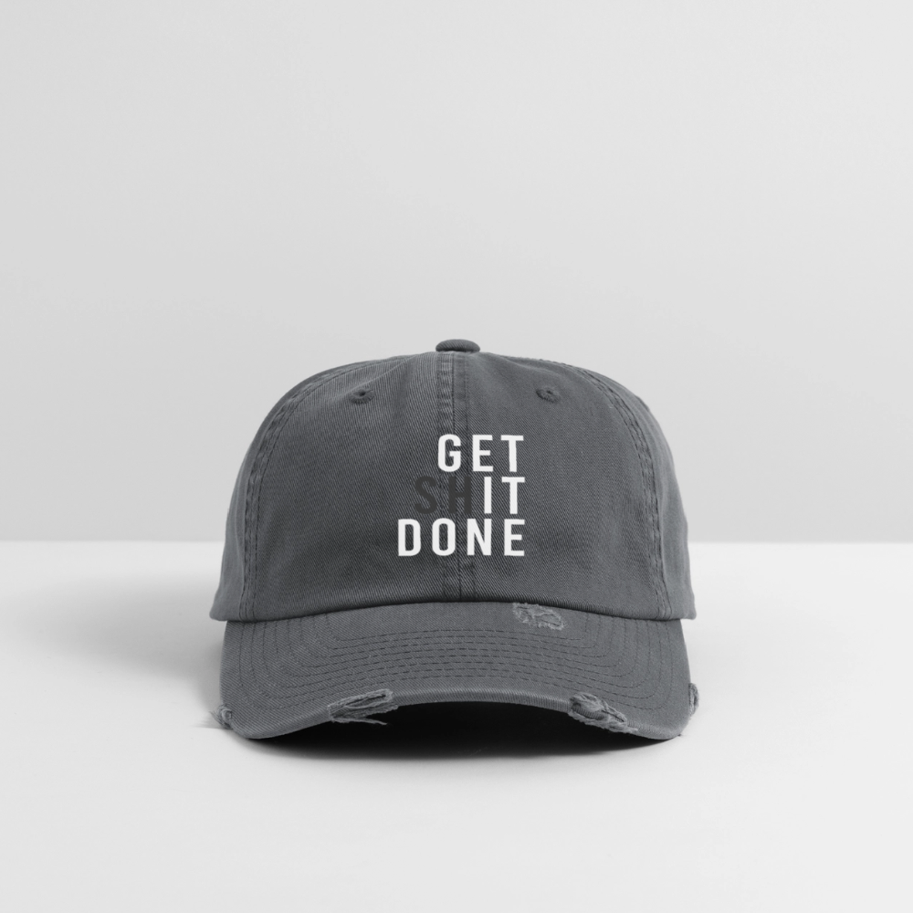 GETITDONE Destroyed Cap - dark grey