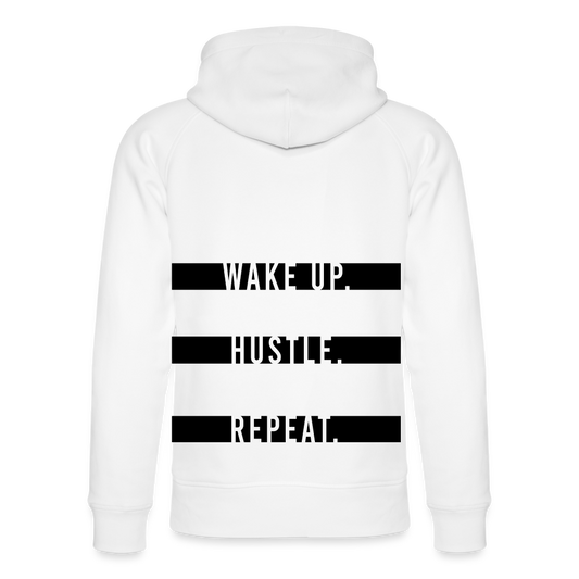 WAKE UP. HUSTLE. REPEAT. - Weiß