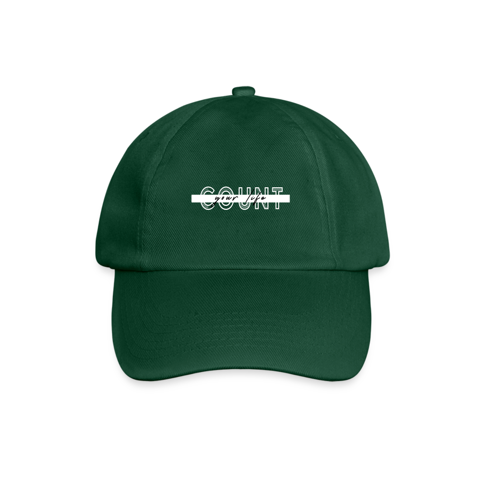 Baseball Cap - COUNT.YOUR.LIFE - bottle green
