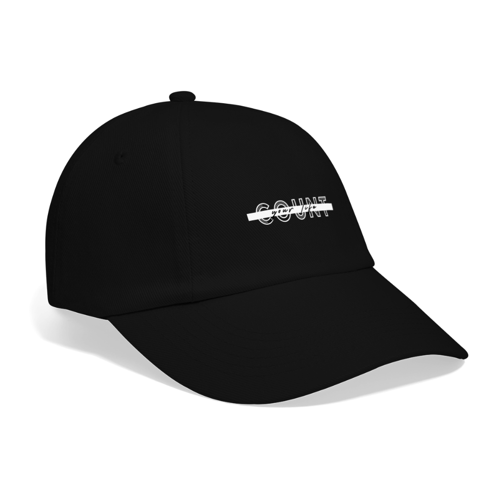 Baseball Cap - COUNT.YOUR.LIFE - black/black