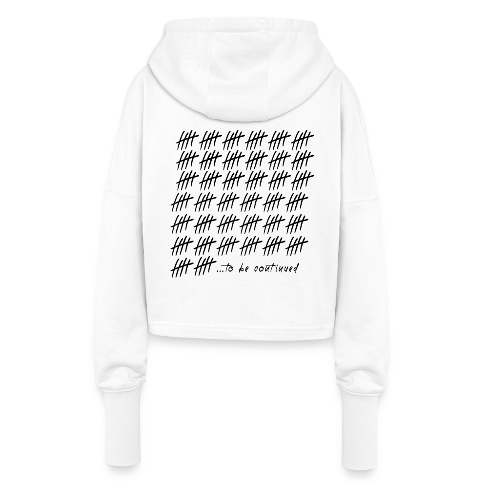 Cropped Hoodie - ...to be continued - white