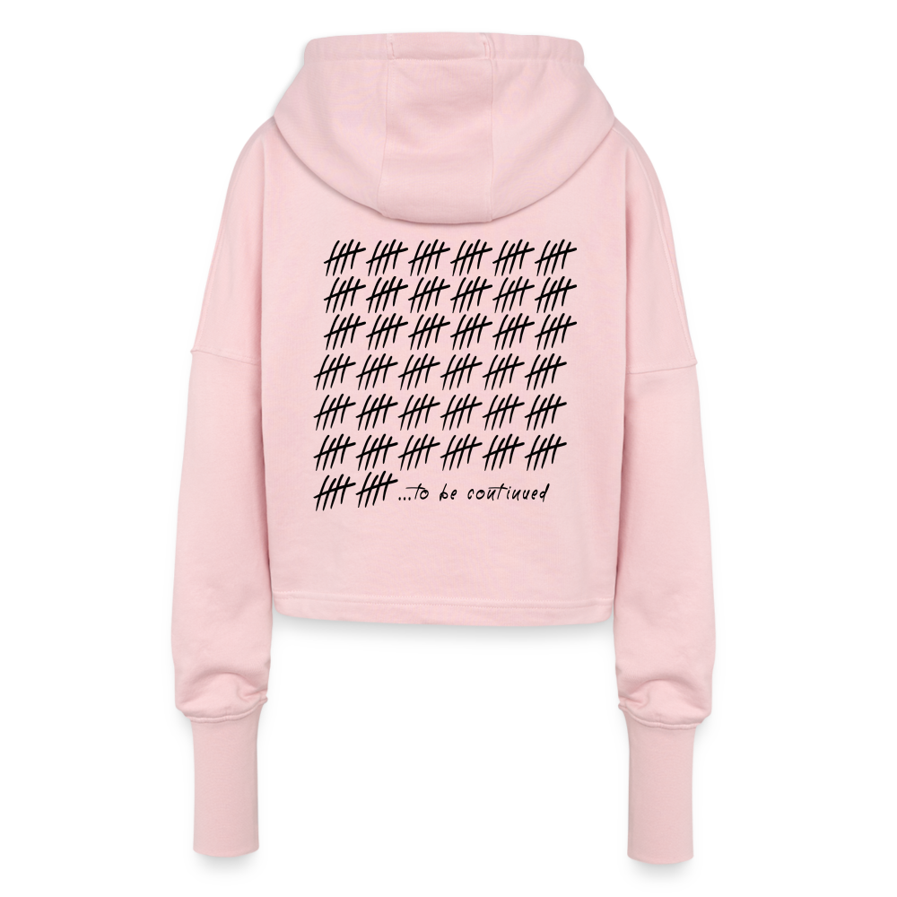 Cropped Hoodie - ...to be continued - light pink