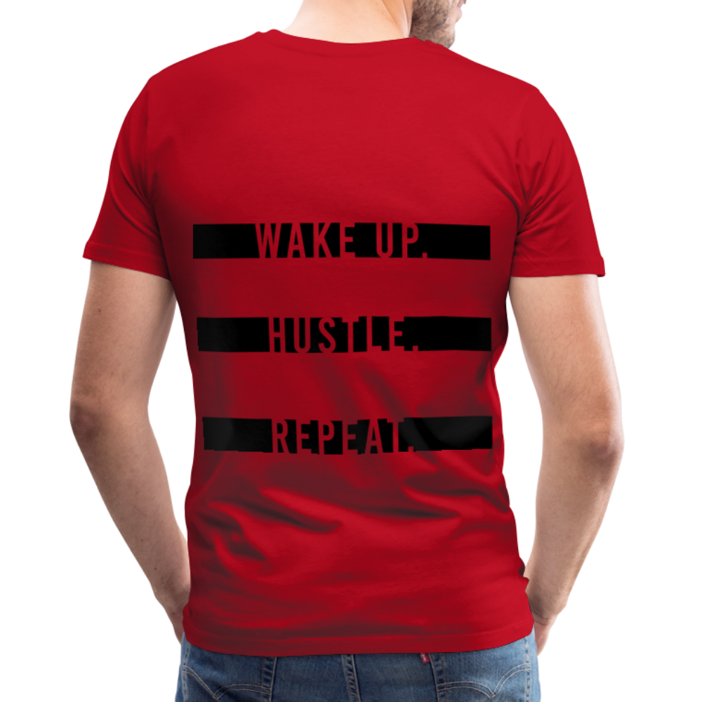 WAKE UP. HUSTLE. REAPEAT. - red